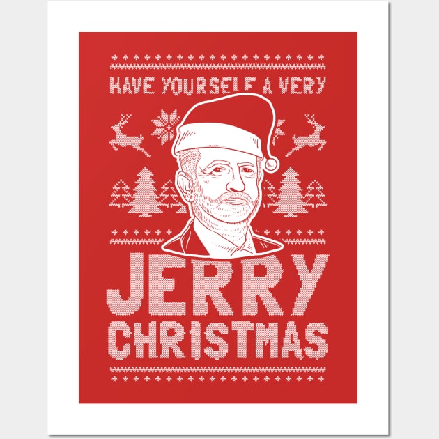 Have Yourself A Very Jerry Christmas Wall Art by dumbshirts